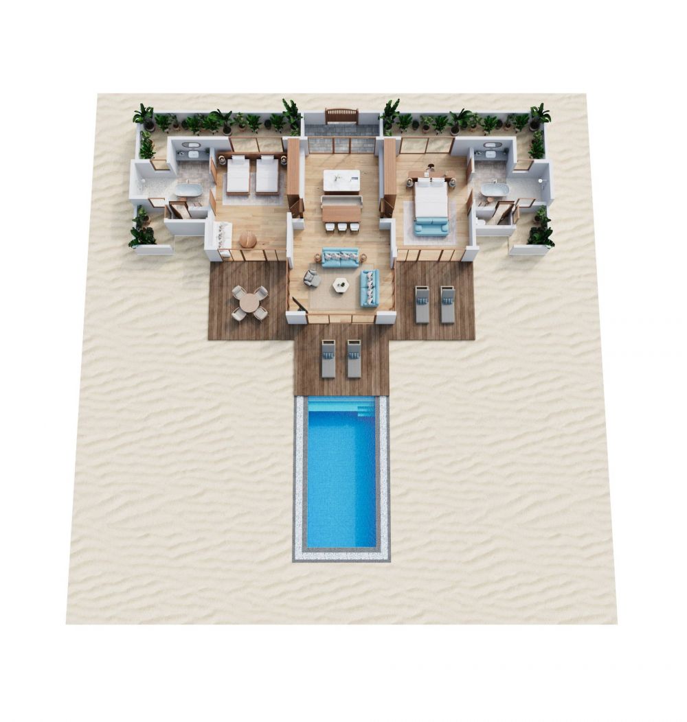 Reethi Suite With Pool, NH Collection Maldives Reethi Resort (ex. Reethi Beach Resort) 4*