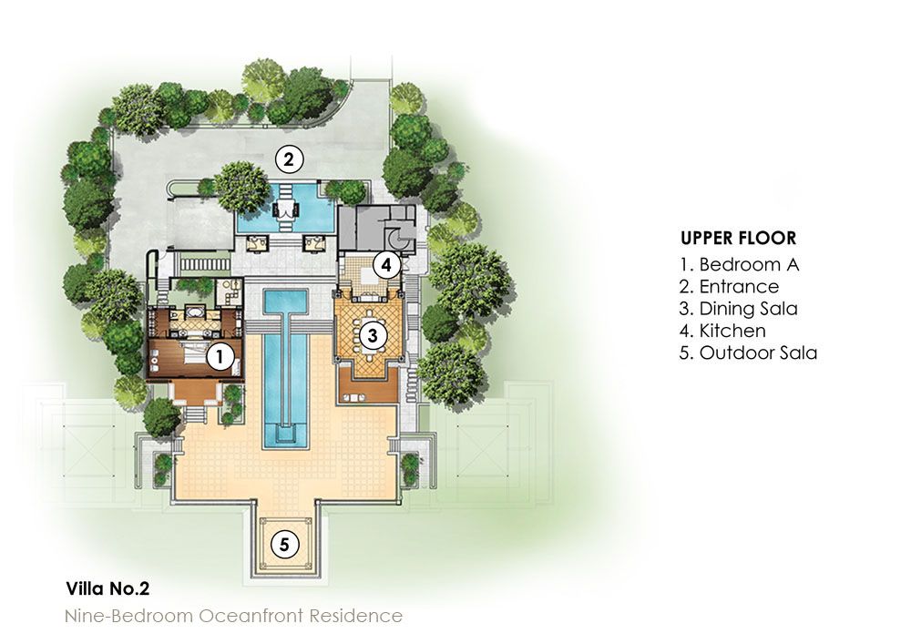 9-Bedroom Ocean Front Residence Villa, Trisara 5*