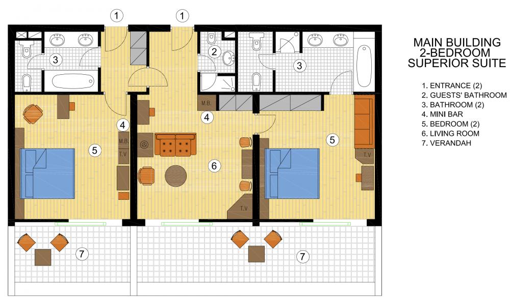 Two-bedroom Superior Suite, Elounda Mare Hotel Relais and Chateaux 5*