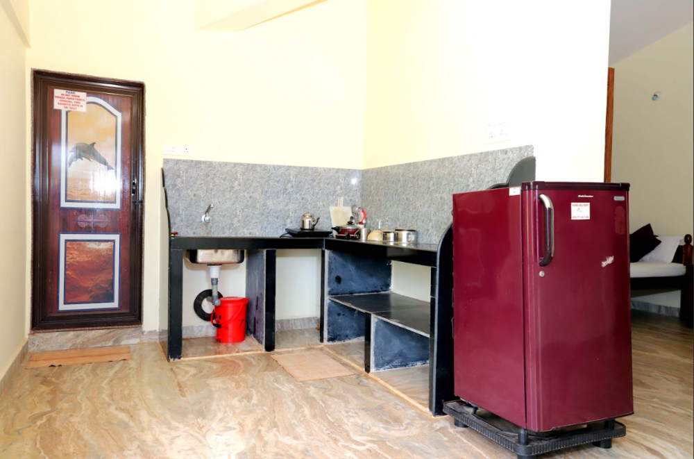 1 Bed Room Apt. AC with Kitchen, Morjim Sunset 3*