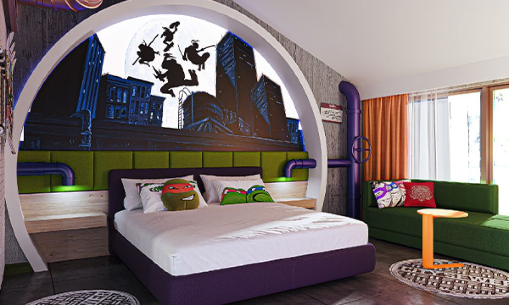 Themed Deluxe Room Connection, The Land Of Legends Nickelodeon Hotel 5*