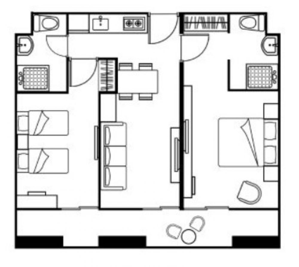 Two Bedroom Premier, Citadines Berawa Beach Bali 4*