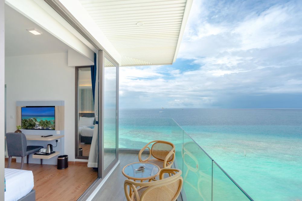 Premium Super Deluxe Room with Balcony and Seaview, Arena Beach Hotel Maldives 