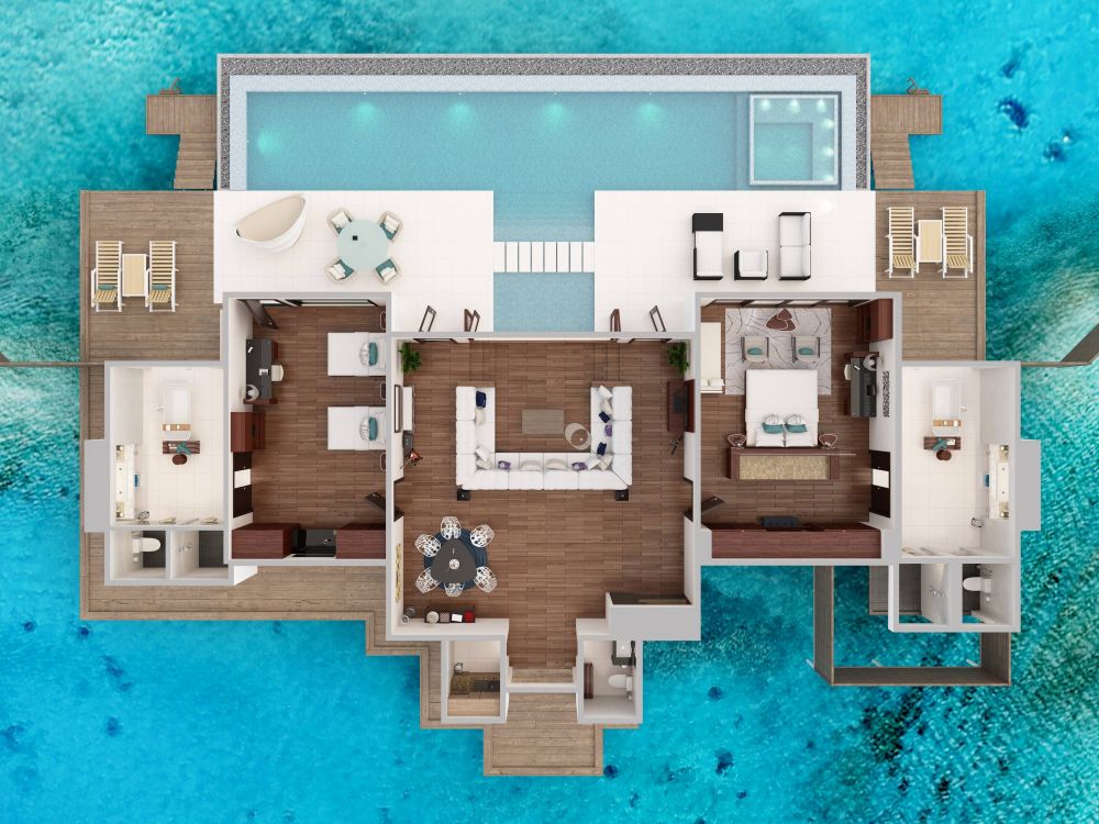 Two-Bedroom Ocean Pool Pavilion, Niyama Maldives 5*