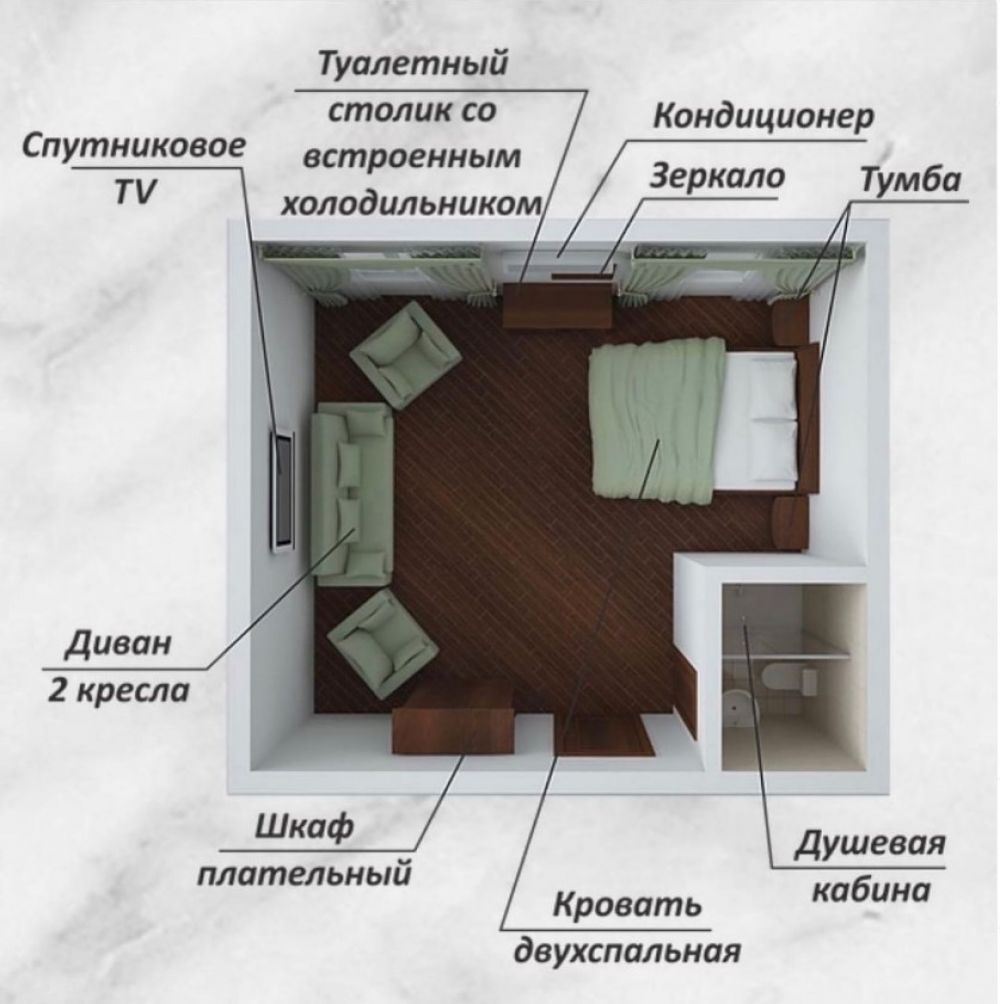 Cюит Корпус №1, Green House Alakol | База отдыха 