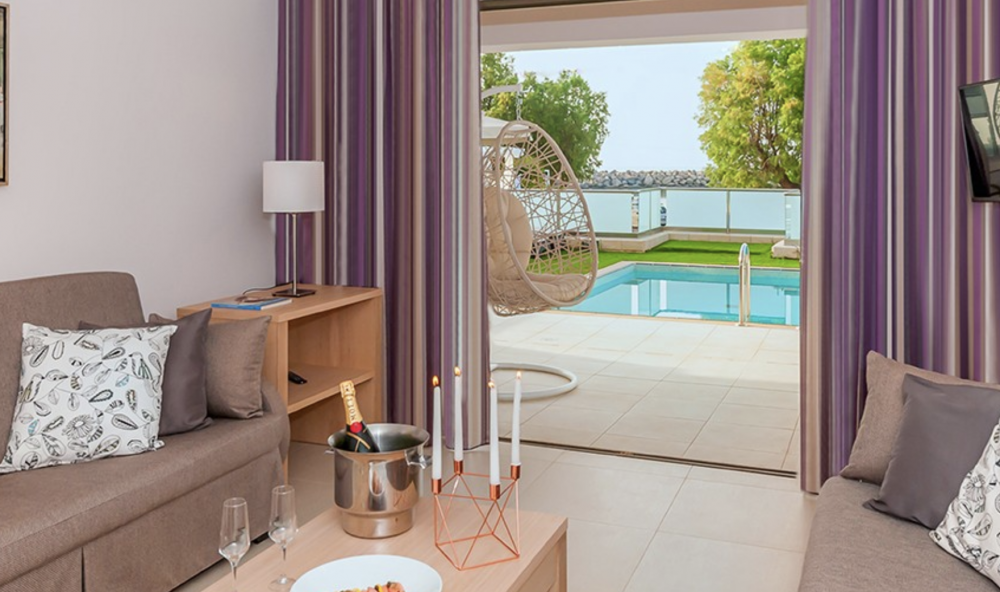 SUITE WITH PRIVATE POOL AND SEA VIEW, Porto Platanias Beach Resort 5*