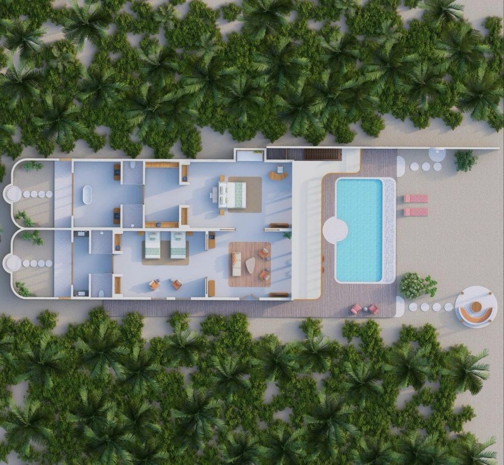 Two Bedroom Beach Pool House, Villa Park Sun Island (ex. Sun Island Resort) 5*