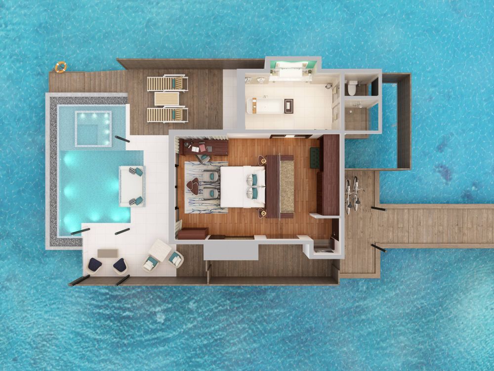 Deluxe Over Water Pool Villa, Niyama Maldives 5*