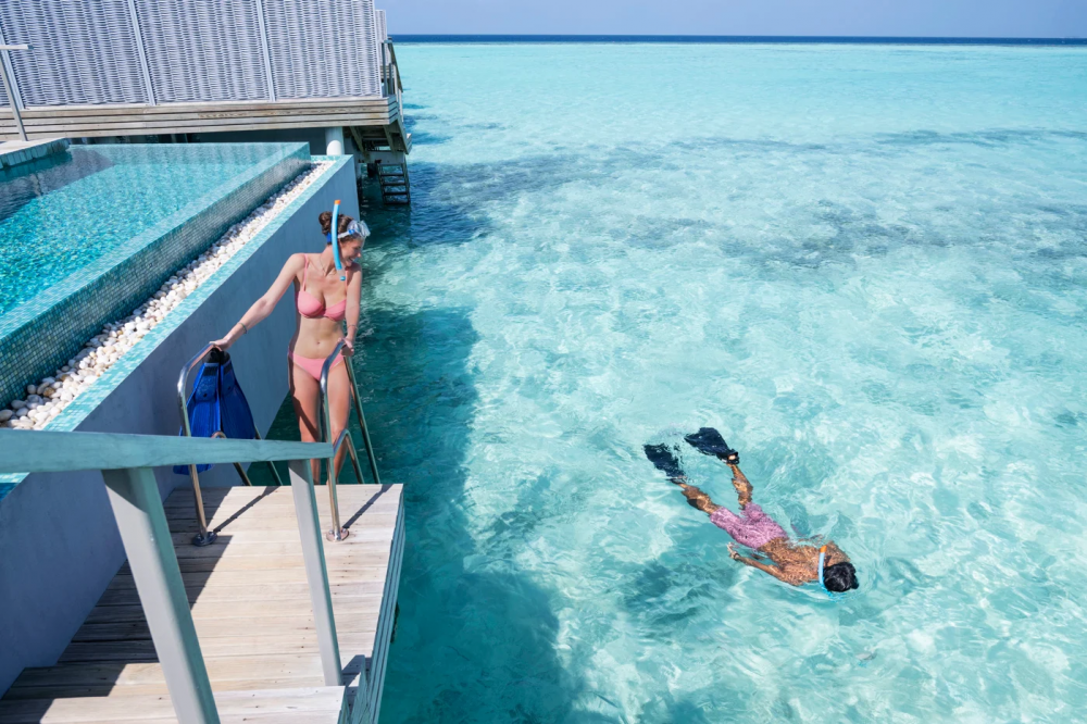 Over Water Villa With Private Pool / Sunset Over Water Villa With Private Pool, Outrigger Maldives Maafushivaru Resort (ex. Lti Maafushivaru Maldives) 5*