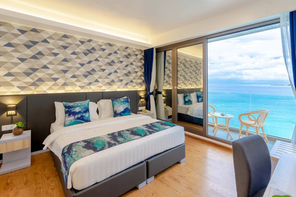 Premium Double Room with Balcony and Seaview, Arena Beach Hotel Maldives 