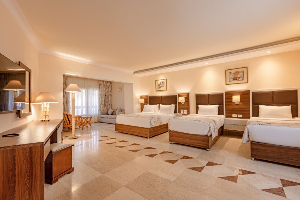 Family Room Partial Sea View, Continental Hurghada Resort 5*