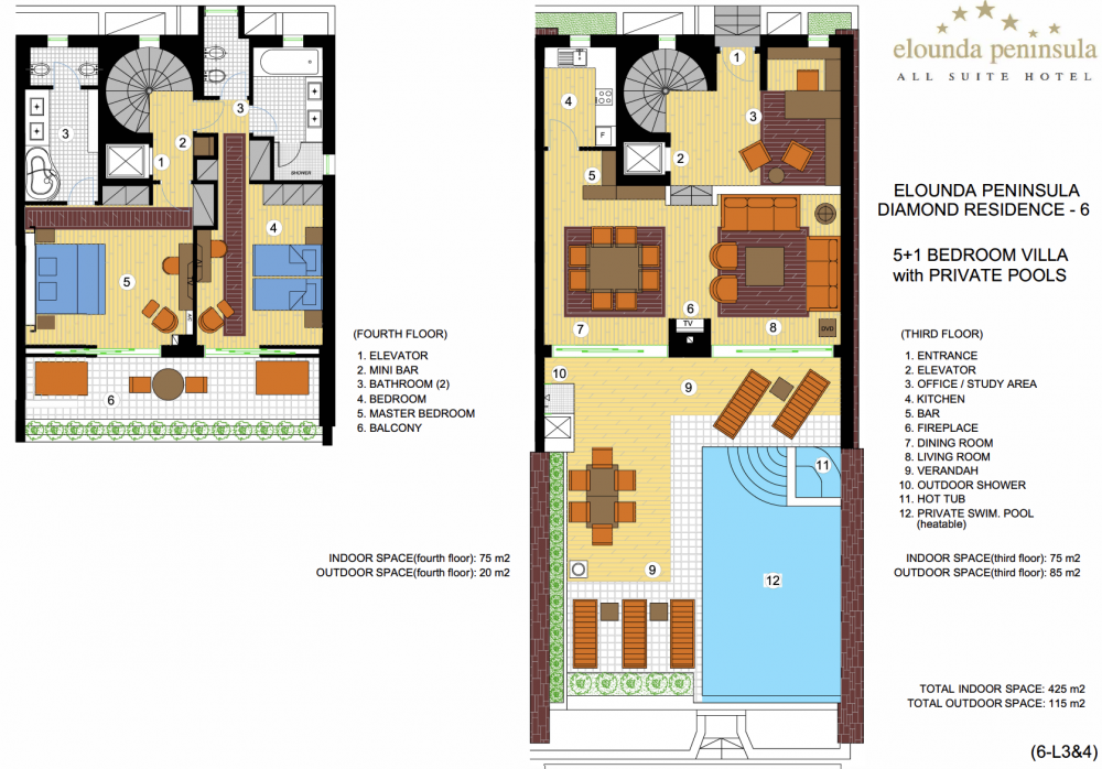 Six bedroom Tilos Diamond Residence, Elounda Peninsula All Suites Hotel Deluxe 5*