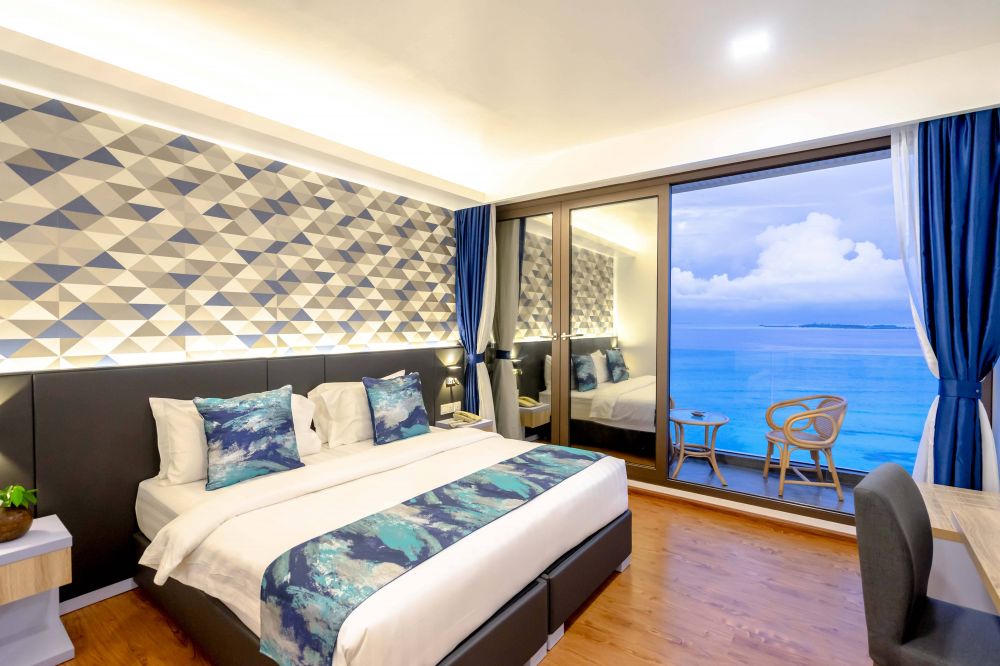 Premium Double Room with Balcony and Seaview, Arena Beach Hotel Maldives 