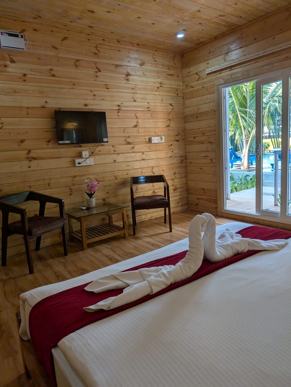 Wooden AC Cottage, Shaans Coco Palms Beach Resort (ex. Morjim Coco Palms) 3*