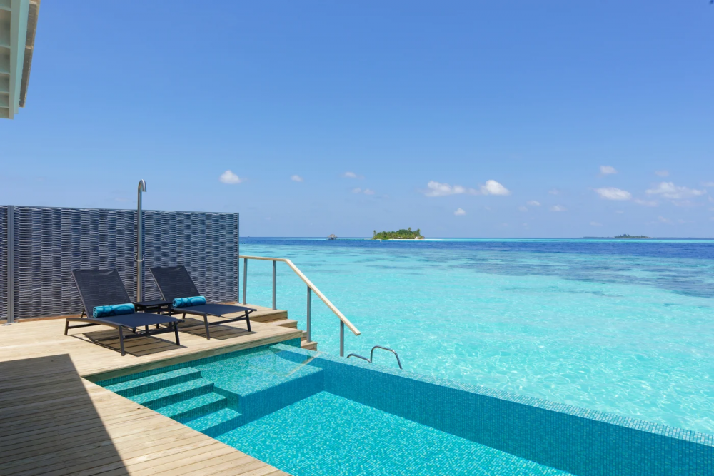 Over Water Villa With Private Pool / Sunset Over Water Villa With Private Pool, Outrigger Maldives Maafushivaru Resort (ex. Lti Maafushivaru Maldives) 5*