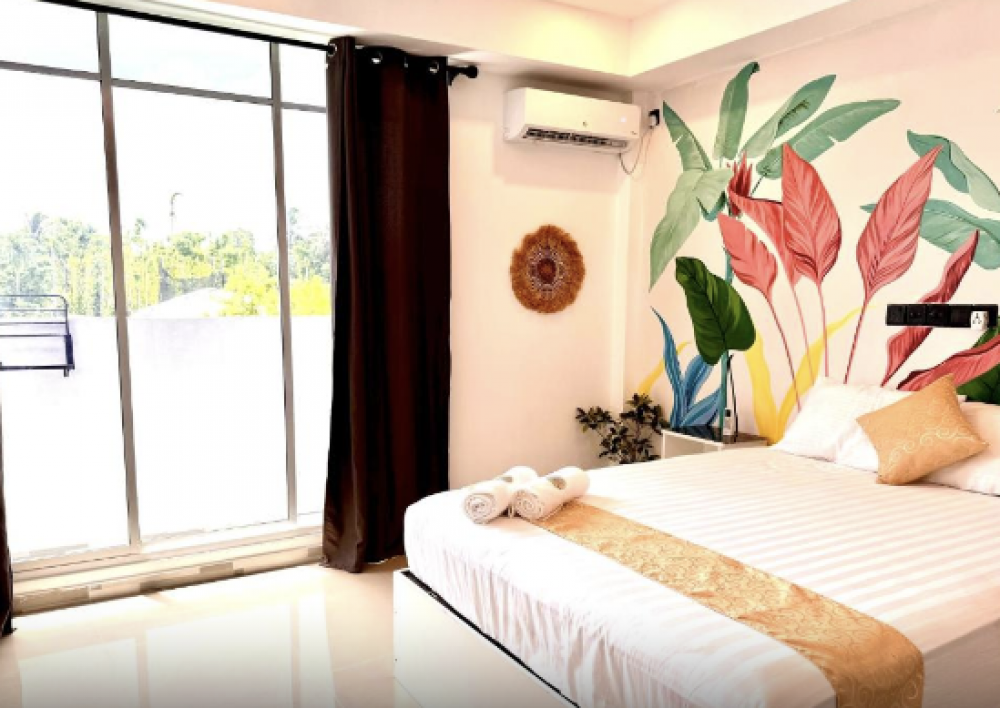 Double Deluxe Room with Balcony, Sands Garden Thoddoo 