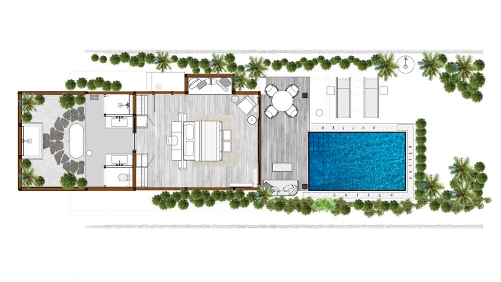 Premium Beach Pool Villa, Fiyavalhu Maldives 4*