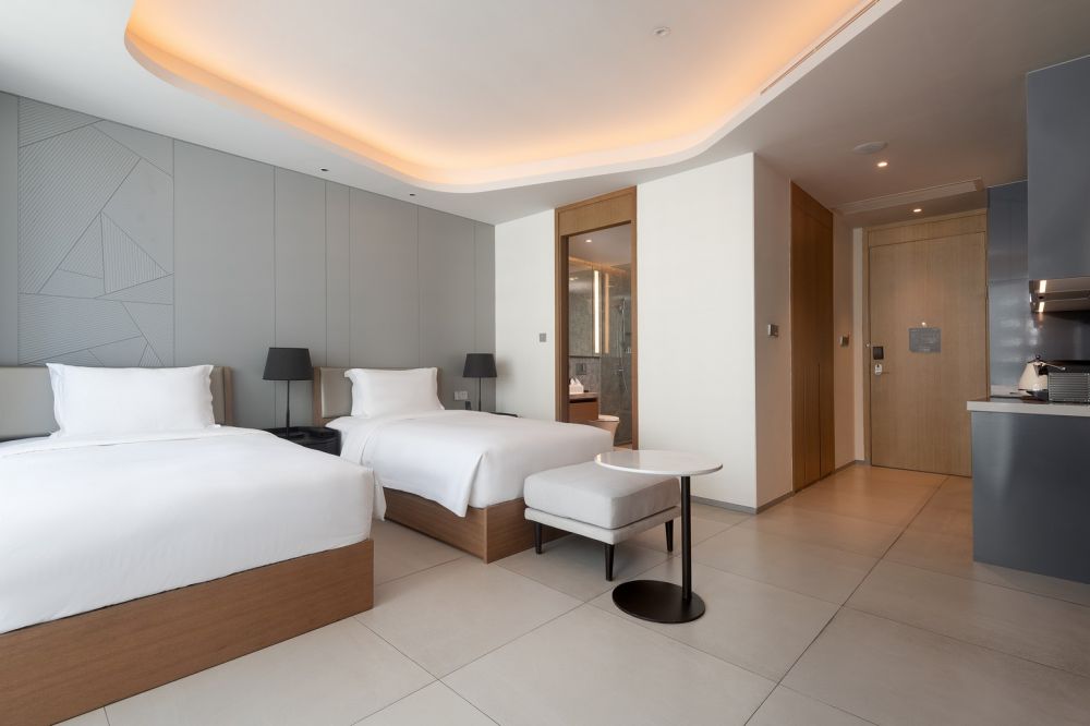 Studio Superior Ocean View Twin, Oakwood Apartment Sanya 4*