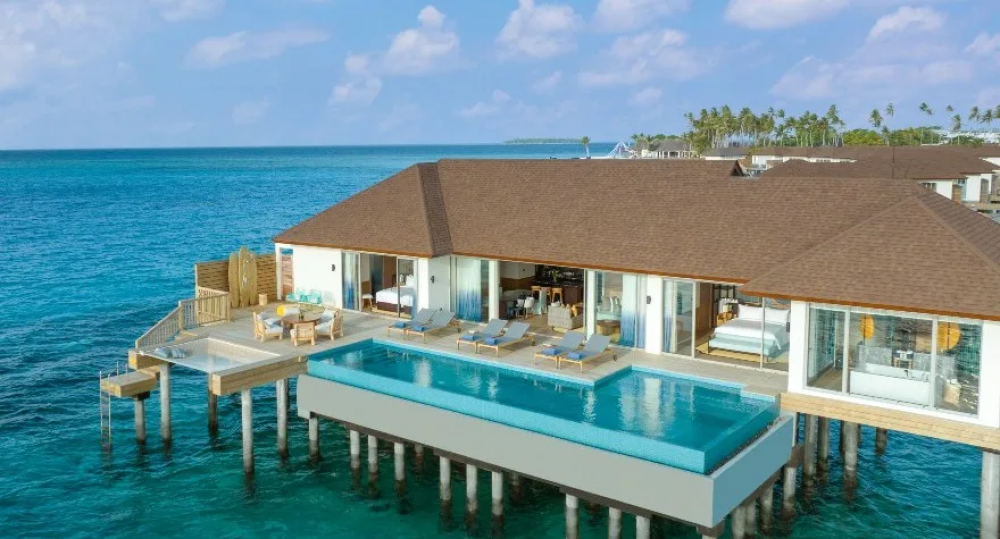 Three Bedroom Sunset Over Water Residence, Avani+ Fares Maldives Resort 5*