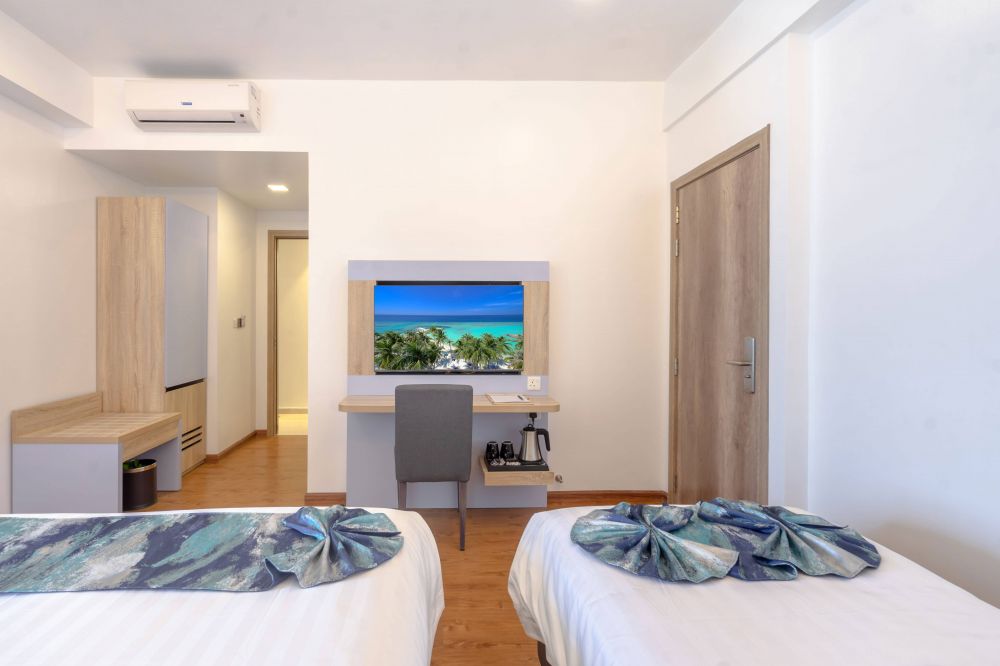 Premium Super Deluxe Room with Balcony and Seaview, Arena Beach Hotel Maldives 