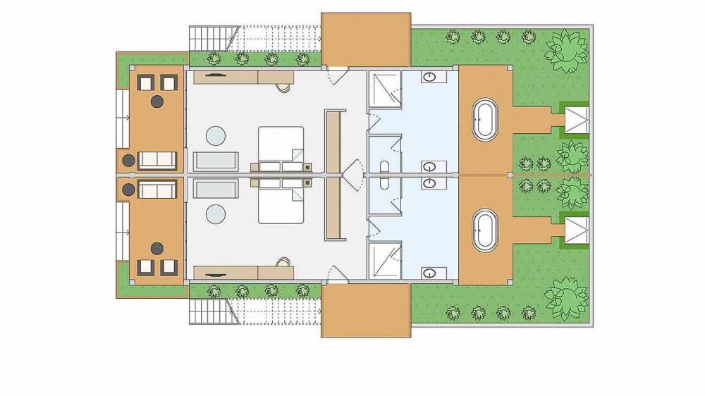 Family Room Classic Sea View Beach Access, Robinson Club Noonu 5*