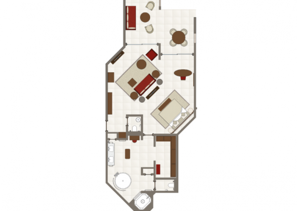 Palm Suite, Royal Palm Beachcomber Luxury 5*