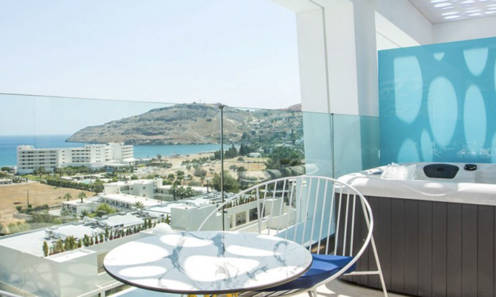 Executive Suite Sea View with Jacuzzi, Lindos White Hotel and Suites 4*