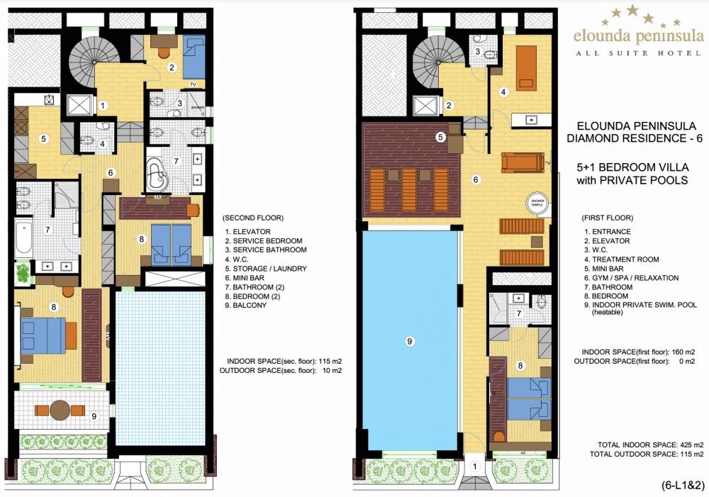 Six bedroom Tilos Diamond Residence, Elounda Peninsula All Suites Hotel Deluxe 5*