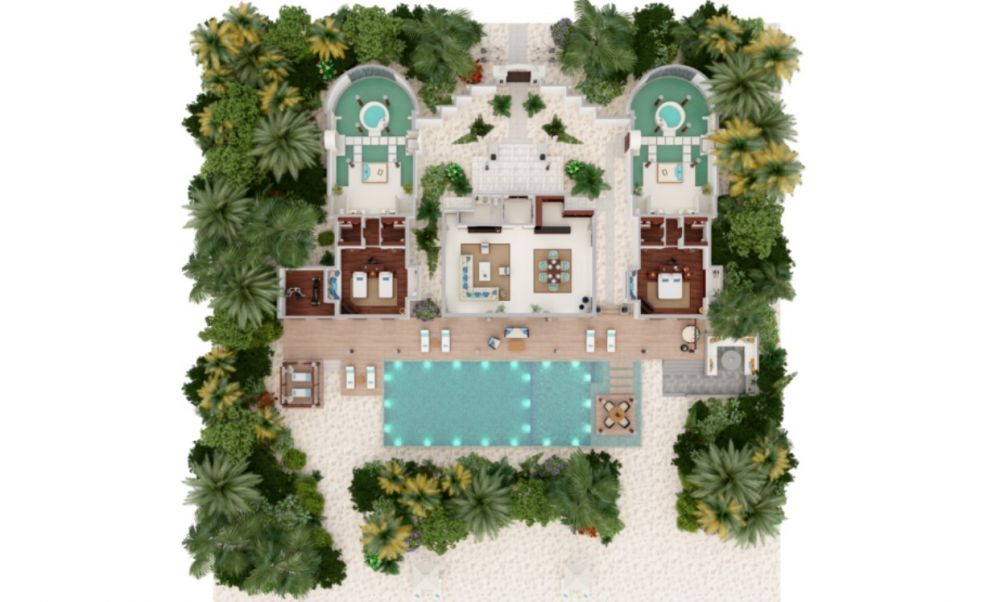 Two Bedroom Beach Pool Residence, Anantara Kihavah Villas 5*