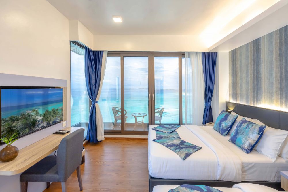 Premium Super Deluxe Room with Balcony and Seaview, Arena Beach Hotel Maldives 