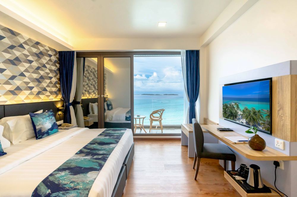 Premium Double Room with Balcony and Seaview, Arena Beach Hotel Maldives 