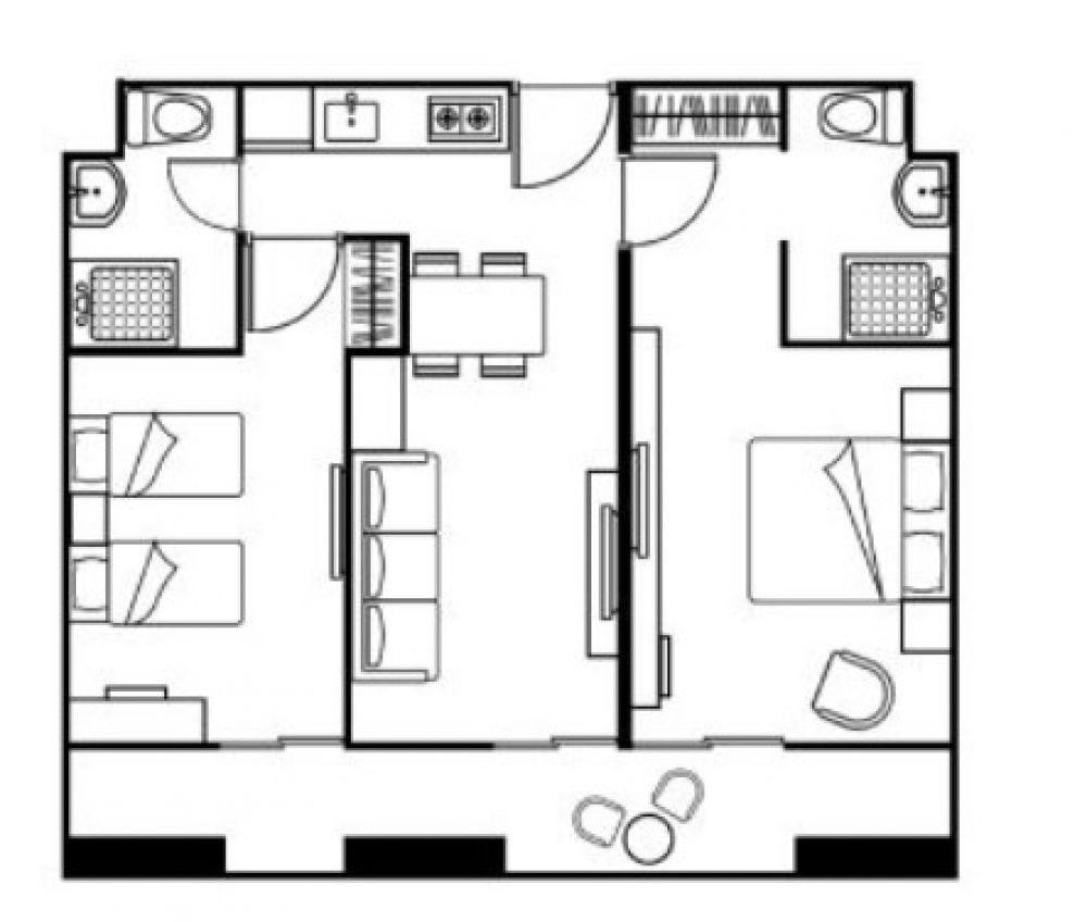 Two Bedroom Executive, Citadines Berawa Beach Bali 4*